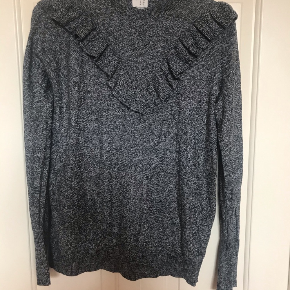 Andeawy Ruffle Sweater top - Picture 2 of 3